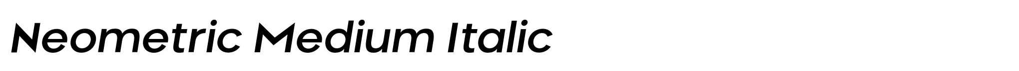 Neometric Medium Italic image